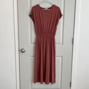 Dusty pink sun dress